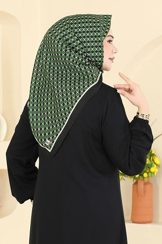 moda selvim Scarf 510ERB1087 Emerald - Thumbnail