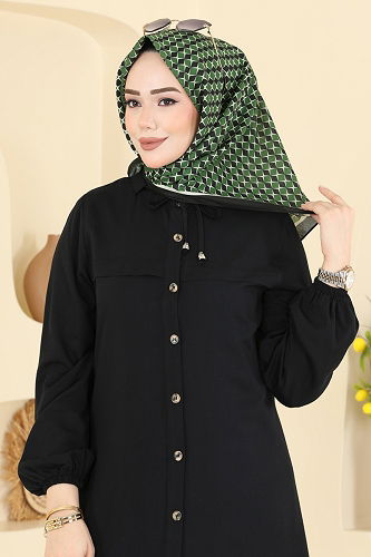 moda selvim إشارب زيتي 510ERB1087 - Thumbnail