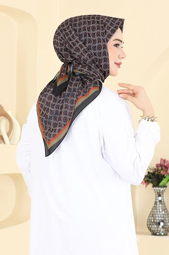 moda selvim Scarf 511ERB1087 Black - Thumbnail