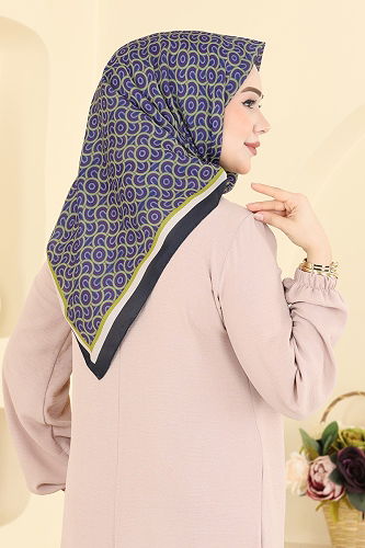 moda selvim Scarf 511ERB1087 Navy Blue - Thumbnail