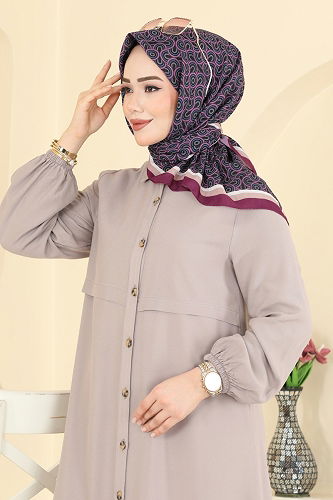 moda selvim Scarf 511ERB1087 Sharabi - Thumbnail