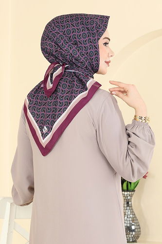 moda selvim Scarf 511ERB1087 Sharabi - Thumbnail