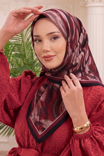 moda selvim Scarf 513ERBK1201 Rose Dried - Thumbnail