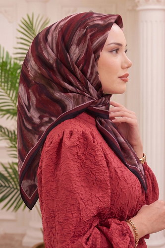 moda selvim إشارب وردي 513ERBK1201 - Thumbnail