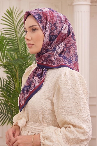 moda selvim Scarf 515ERBK1201 Navy Blue - Thumbnail