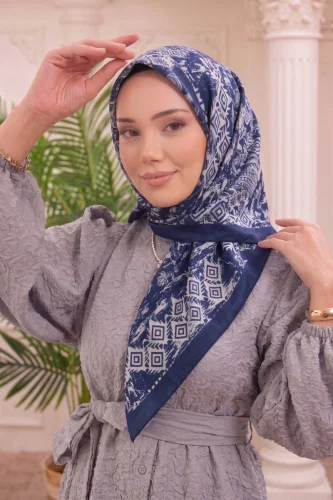 E.R.B.K. - Scarf 516ERBK1201 Navy Blue