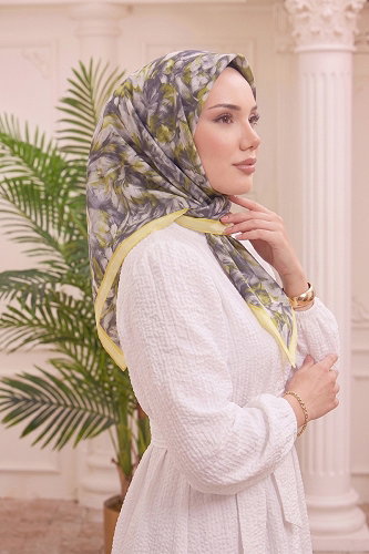 moda selvim Scarf 517ERBK1201 Yellow - Thumbnail