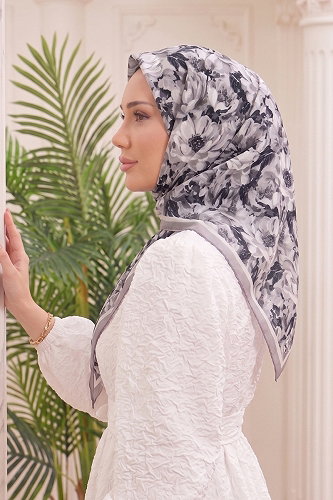 moda selvim Scarf 520ERBK1201 Gray - Thumbnail