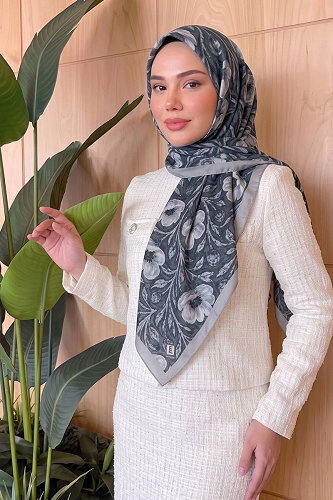 moda selvim Scarf 522ERBK1201 Gray - Thumbnail