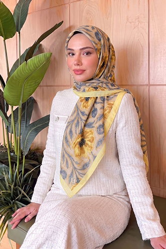 moda selvim Scarf 522ERBK1201 Yellow - Thumbnail