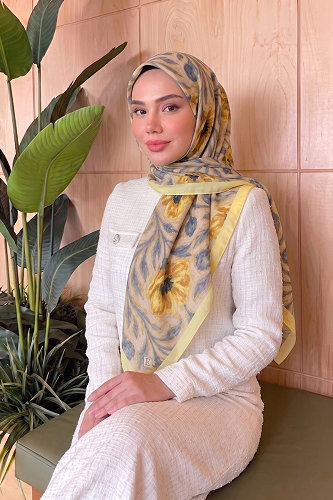 moda selvim إشارب أصفر 522ERBK1201 - Thumbnail