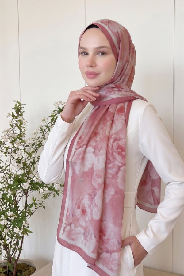 Modaselvim شالات إشارب خمري 523ERBK1201