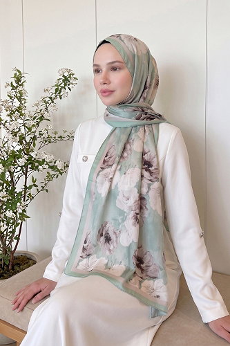 moda selvim Scarf 523ERBK1201 Mint - Thumbnail