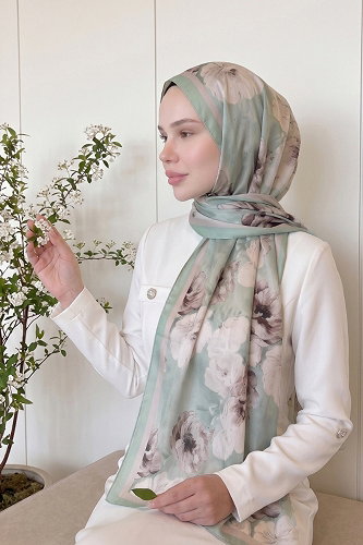 moda selvim Scarf 523ERBK1201 Mint - Thumbnail
