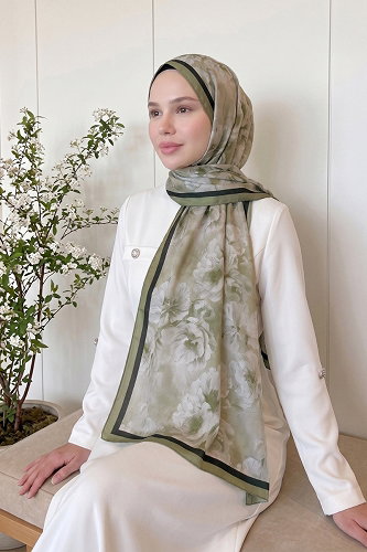 moda selvim إشارب أخضر 523ERBK1201 - Thumbnail