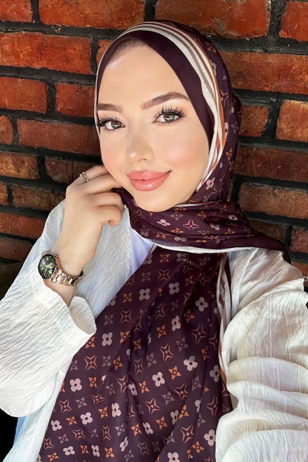 Modaselvim خصم صافٍ20%+20% في سلة التسوق شال أرجواني 702ART1138