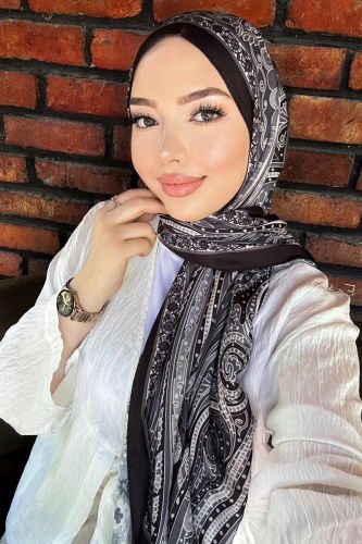 A.R.T. - Scarf 704ART1138 Anthracite & Black