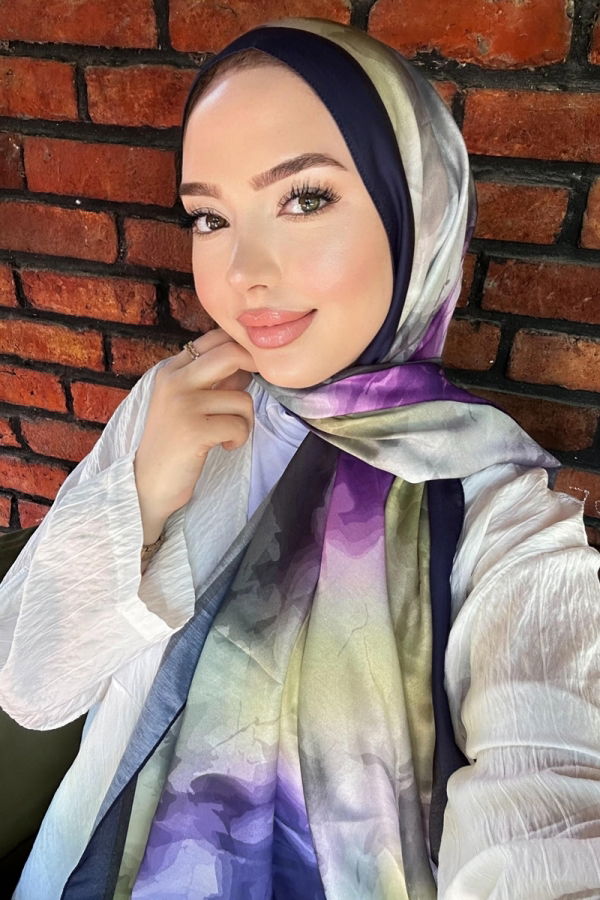 Modaselvim خصم صافٍ20%+20% في سلة التسوق شال كحلي 706ART1138