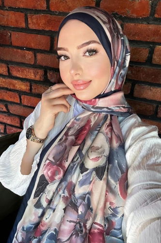 A.R.T. - Scarf 707ART1138 Navy Blue