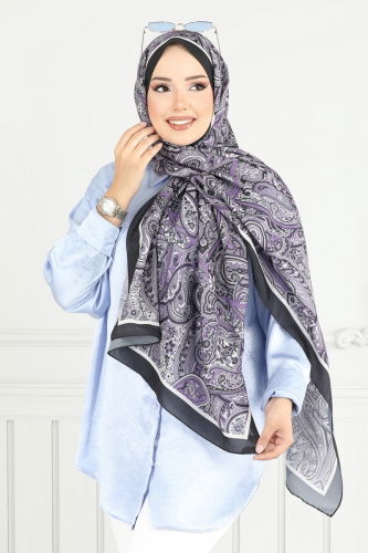 moda selvim شال ليلكي 708ART1138 - Thumbnail