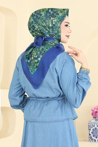 moda selvim إشارب نيلي 99AFV475 - Thumbnail