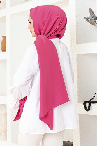 moda selvim Scarf NYA052-001-M Fuchsia - Thumbnail