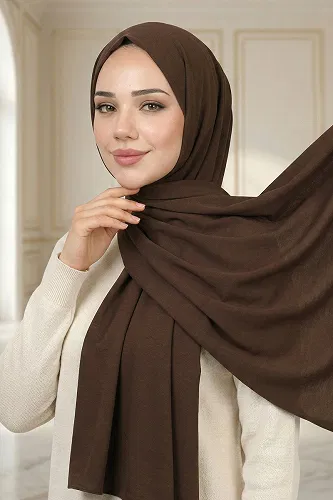 moda selvim Scarf PL3003 Bitter Brown - Thumbnail