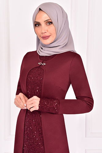 moda selvim مجمعةASM2180-M بوردو - Thumbnail