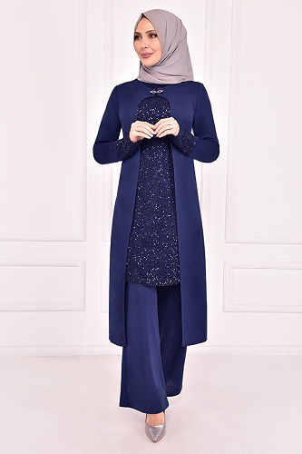 moda selvim مجمعةASM2180-M إنديغو - Thumbnail