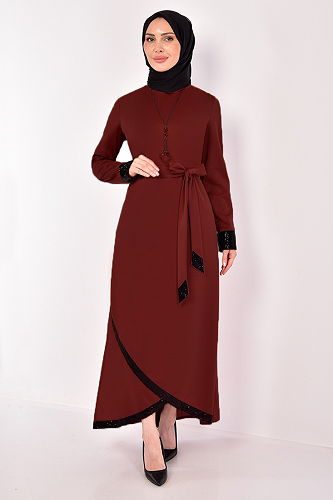 moda selvim أبييASM2601-M بوردو - Thumbnail