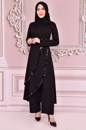 moda selvim مجمعةASM7031-M أسود - Thumbnail