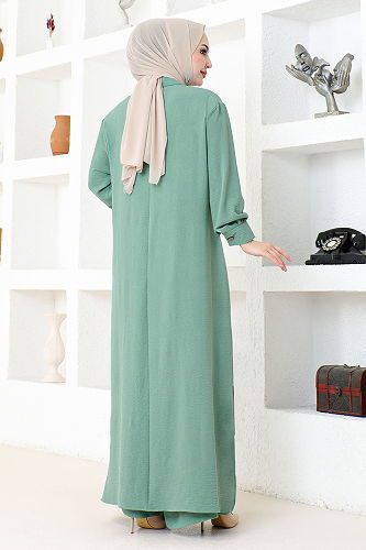 moda selvim Shabby Double Set TGE4061-M Mint - Thumbnail