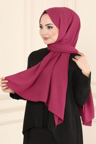 moda selvim 05AFV475 فوشي شال - Thumbnail