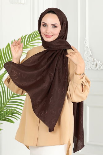 moda selvim SHAWL 131IPK758 Brown - Thumbnail