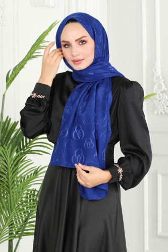 moda selvim SHAWL 131IPK758 Saks - Thumbnail