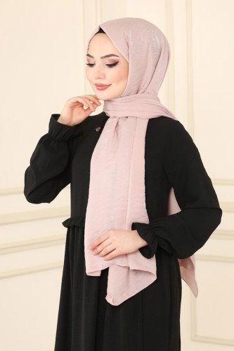 moda selvim Shawl 201IPK758 Powder - Thumbnail