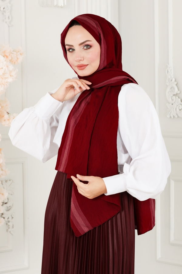 Modaselvim Shawls Shawl 203IPK758 Claret Red