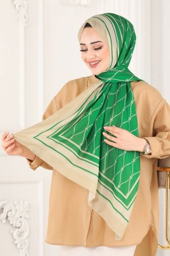 I.P.K. - Shawl 215IPK758 Benetton Green&Stone