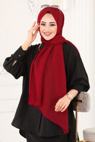 I.P.K. - Shawl 219IPK758 Claret Red