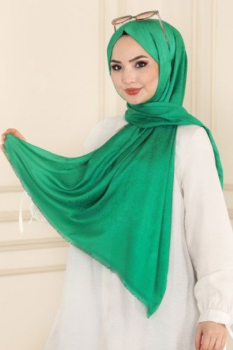 moda selvim Shawl 223IPK758 Benetton Green - Thumbnail