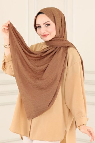 moda selvim Shawl 226IPK758 Tan - Thumbnail