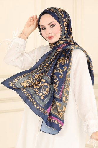 I.P.K. - Shawl 227IPK758 Navy Blue