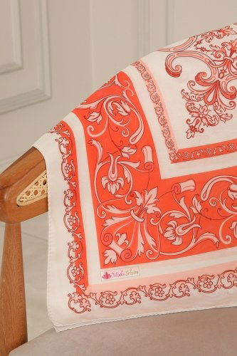 moda selvim Shawl 227IPK758 Orange - Thumbnail