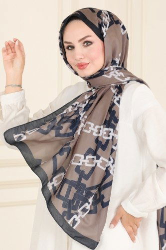 I.P.K. - Shawl 232IPK758 Vision&Navy Blue