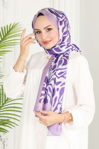 moda selvim Shawl 247AFV475 Lilac - Thumbnail