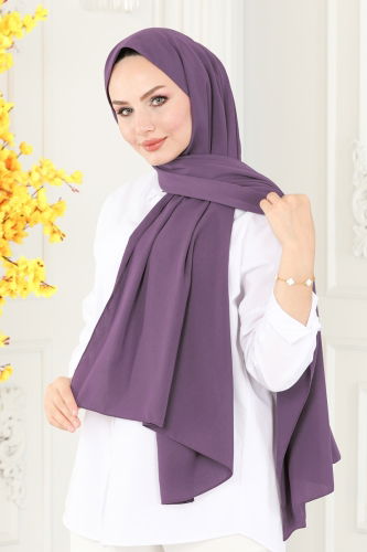 M.D.L. - Shawl 500MDL873 Dark Lilac