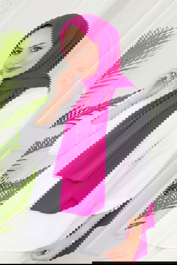 Modaselvim خصم صافٍ20%+20% في سلة التسوق 500MDL873 فوشي حجاب طويل