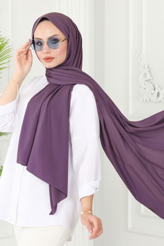 moda selvim Shawl 500MDL873 Lilac - Thumbnail