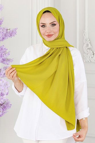 moda selvim Shawl 500MDL873 Oil Green - Thumbnail
