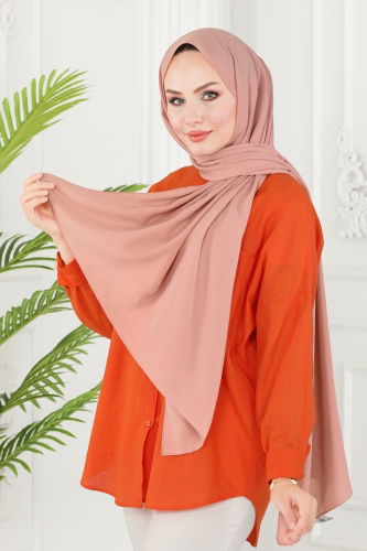 M.D.L. - 500MDL873 وردي حجاب طويل